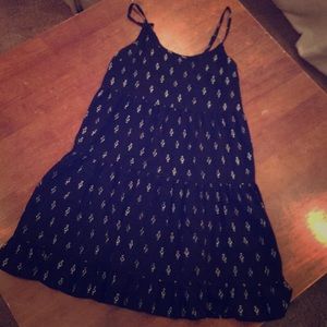Mission black and white patterned dress